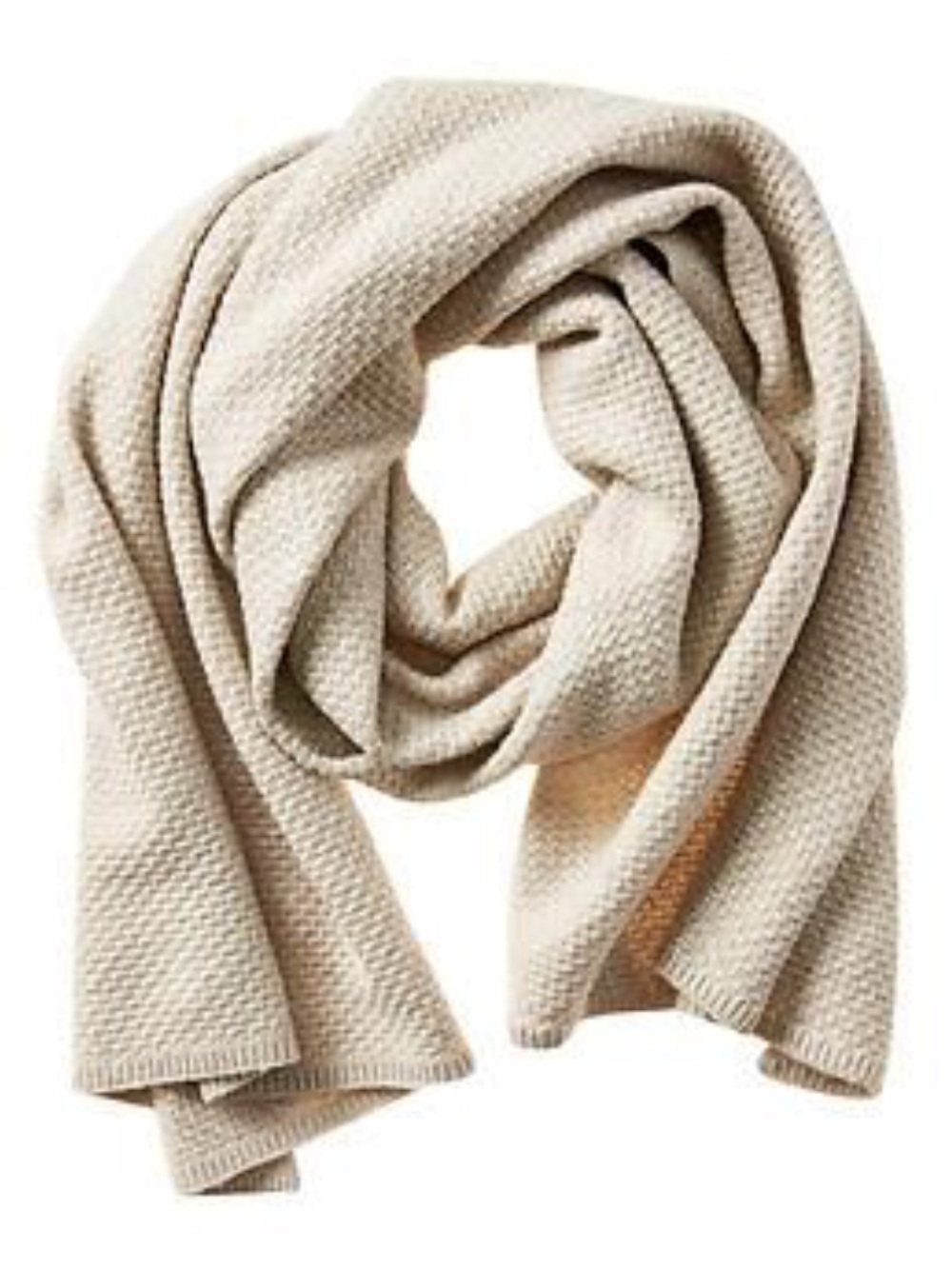 Banana Republic Cream Knit Scarf